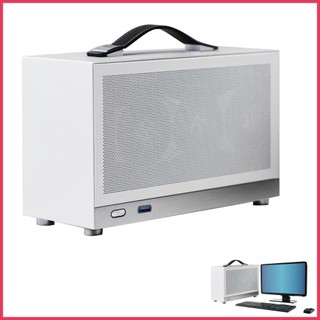 Mini itx vỏ máy tính itx mini vỏ nhỏ nhôm vali dày di động máy tính để bàn trống khung máy tính pc fotmy