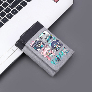  Xanh Lưu Trữ Ví Xanh Lưu Trữ Hàng Hóa Chim Lưu Diễn Ngôi Sao Hoang Dã Cát Sói Trắng Trẻ Em Alice Nhật Bản Ví Ngắn Đựng Thẻ 