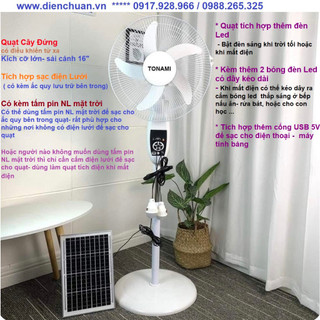 Quạt cây đứng, Quạt tích điện năng lượng mặt trời Nineshield