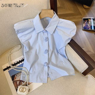 SOERVIMY áo phông áo thun nữ croptop baby tee Thể thao Fashion Stylish xu hướng WCS2450B38 19Z240511
