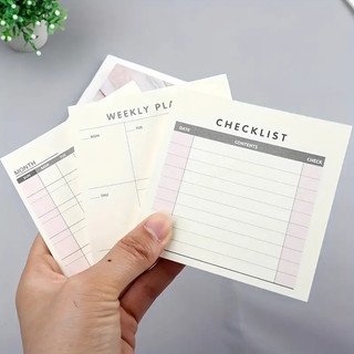 1 máy tính đơn giản kinh doanh hàng tuần lập kế hoạch ghi nhớ sách không dính dễ thương lập kế hoạch notepad lịch hàng tháng