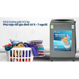 Máy giặt casper inverter 9.5 kg wt-95i68dga mới 100%