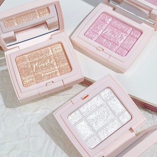 Nhũ mắt XIXI D-535 Hộp Vuông Highlight Bắt Sáng 3 Màu Lấp Lánh Kèm Gương Bền Màu Lâu Trôi MAKEUP DOUYIN kuromi cosmetic