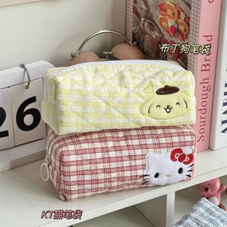 Hộp đựng bút chì lưới hoạt hình Dung tích lớn Túi lưu trữ văn phòng phẩm sinh viên dễ thương