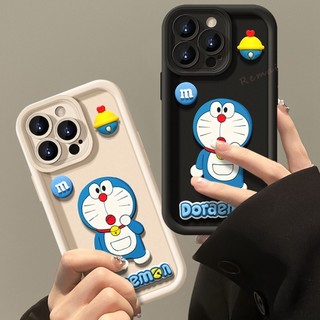 Ốp Lưng 3D Doremon Cho iPhone 11 12 13 14 15 Pro MAX Plus 11Pro X XR XS MAX 7 8 Plus SE 2020 15Pro 14Pro Vỏ Điện Thoại Dễ Thương Sang Trọng Chất Lỏng Silicon Bảo Vệ Mềm Chống Sốc