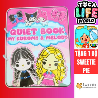Đồ Chơi Giấy Thủ Công Búp Bê, Đồ Chơi Bé Gái Toca Boca, Bộ Quite Book Nhiều Chủ Đề Cho Bé Gái H0N