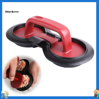 Bl- Hamburger Khuôn tròn Máy làm bánh mì kẹp thịt hai lỗ hiệu quả Khuôn ép bánh mì kẹp thịt chống dính cho bánh mì kẹp thịt tròn hoàn hảo Đa năng cho thịt bò cho đông nam