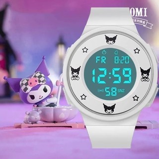 Đồng hồ sanrio cho trẻ em dạ quang kuromi đồng hồ trẻ em học sinh silicon nhiều màu sắc đèn đồng hồ