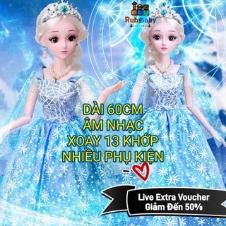 Búp bê Barbie búp bê Elsa búp bê có khớp 50cm và 60cm, bộ đồ chơi búp bê đồ chơi
