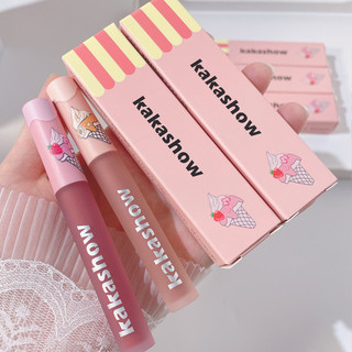 New Product#MakeupkakakshowSummer Ice Cream Party Lip Lacquer Matte Finish Air Lip Lacquer White and Elegant Female4wu