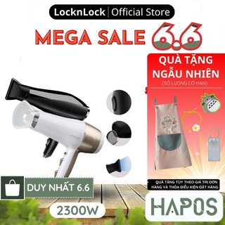 Máy sấy tóc 2 chiều nóng lạnh LocknLock Chính hãng, công suất lớn kèm đầu dẹp dễ tạo kiểu chuẩn salon - HAPOS MALL