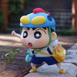 Mô Hình Nhân Vật shin Cậu Bé Bút Chì Đi Học, dễ thương, trang trí bàn, xe hơi - h2t toys