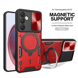 Nhẫn Đứng Dành Cho Samsung Galaxy A35 A34 A33 A32 4G 5G Vỏ Điện Thoại Chống Sốc Có Vỏ Camera Giá Đỡ Điện Thoại Từ Tính