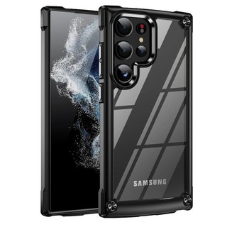 Dành Cho Samsung Galaxy S22 S23 FE S24 Plus S21 Ultra A14 A54 A15 A24 A34 A05 A05s 5G Chống Sốc Matte Armor Vỏ Điện Thoại Ốp Lưng Chống Rơi