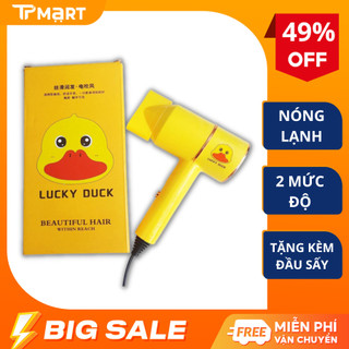Máy sấy tóc nóng lạnh 2 chiều vịt siêu dễ thương, máy sấy tóc mini động vật