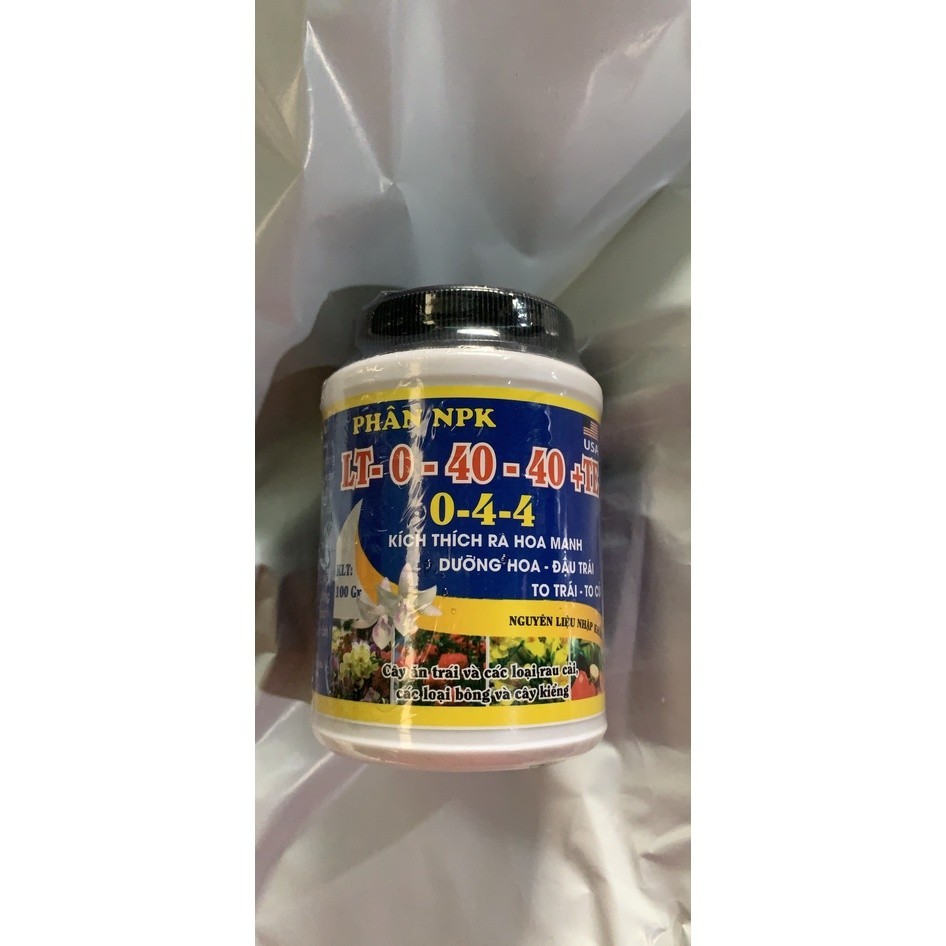 Sản phẩm PHÂN NPK 0-40-40+TE KÍCH THÍCH RA HOA Lọ 100gr TD