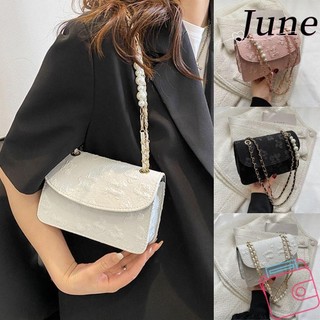 Túi june, túi đeo vai đeo chéo nhỏ, ví da pu cá tính ví nữ cô gái