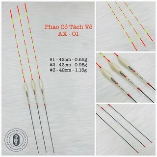 Combo 3 cây phao cỏ tách vỏ ax - fishing - câu cá - bắt cá