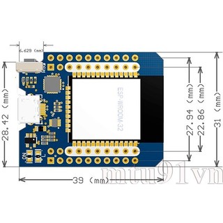 044 Mạch Thu Phát WiFi D1 mini ESP32 ESP-32 WiFi + Bluetooth BLE