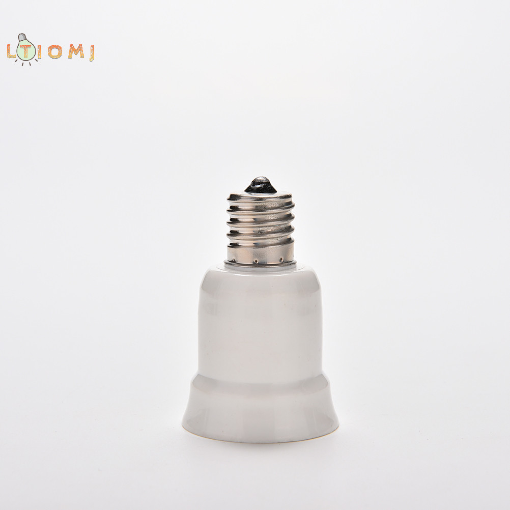 [Ltiomj] Đế ổ cắm E17 sang E27 Đèn LED Haen CFL Bộ chuyển đổi đèn bóng đèn [Hot]