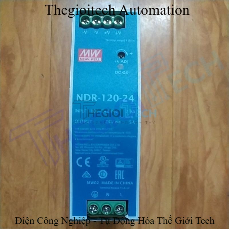 Nguồn gắn ray Meanwell 24V-5A 24V-10A 24V-20A. Nguồn Cosel 24V-5A 24V-10A. Hàng tháo máy.