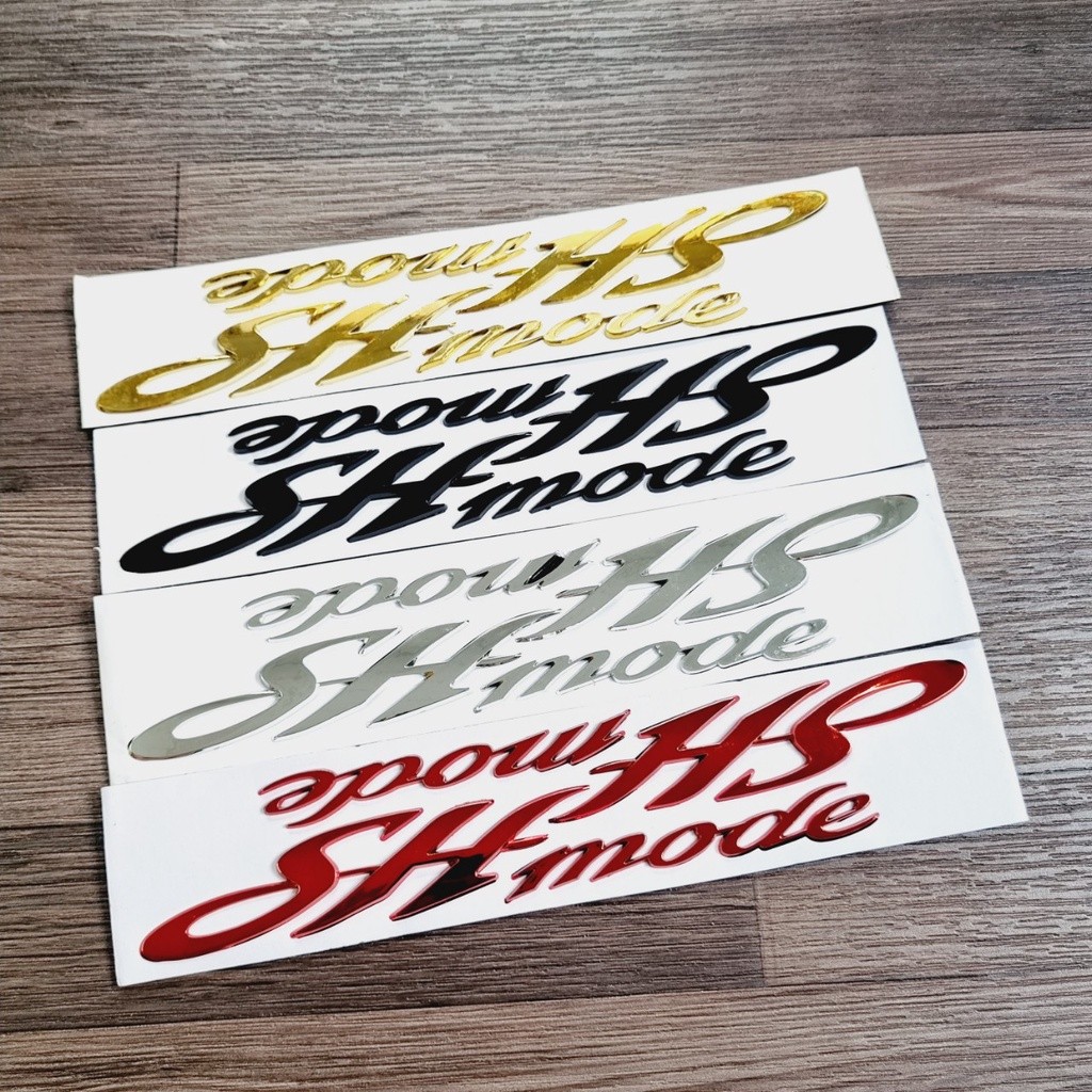 (HCM) Bộ sưu tập tem mủ cứng độ màu chữ SH MODE mẫu ZIN - Tem chữ SH MODE theo xe