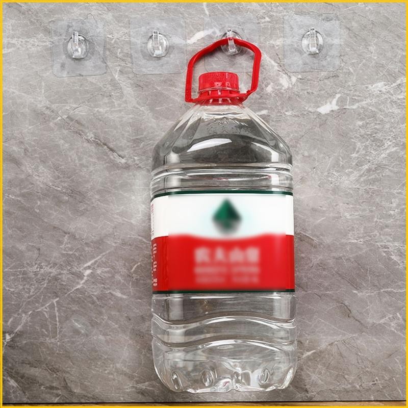 Wall Hook Strong Self Adhesive Transparent Suction Cup Heavy Load Rack