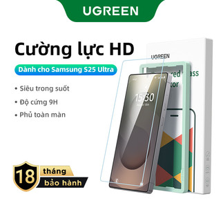  Ugreen 2 Miếng Dán Bảo Vệ Màn Hình HD Không Biên Giới Cho Samsung S25 Ultra Kính Cường Lực Siêu Cường Lực 