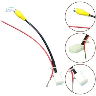 For Toyota Car Reverse Camera Input Cable Adapter Plug with RCA Connection[EXQU]