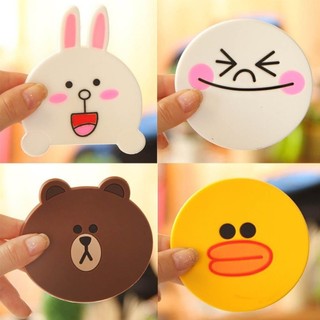 Gốm Silicon Coaster Dễ Thương Sáng Tạo Hoạt Hình Cách Nhiệt Phụ Kiện Gia Đình