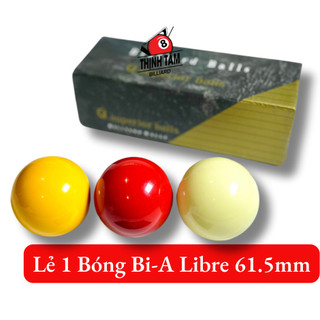 Lẻ 1 bóng bida líp 61,5mm - lẻ bóng bi-a phăng clb chọn màu