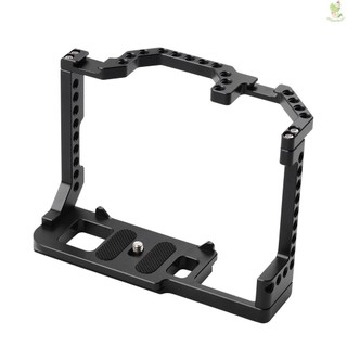 Lồng máy ảnh andoer hợp kim nhôm gắn giày lạnh kép vít 1 / 4 inch tương thích với máy ảnh dslr canon eos 90d / 80d / 70d