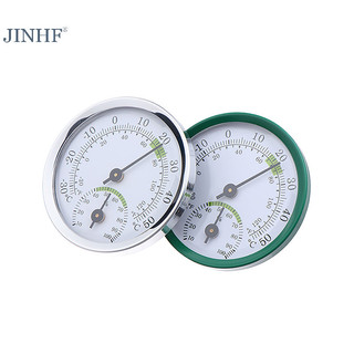 Nhiệt kế hợp kim nhôm JINHF 2 trong 1 Nhiệt kế đo độ ẩm Nhiệt kế treo tường cho văn phòng tại nhà Máy đo độ ẩm HOT