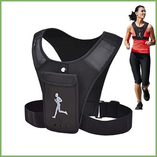Áo chạy bộ giá đỡ điện thoại áo vest thoáng khí chạy bộ thể thao ngực nhiều túi chạy vest để tập đi xe đạp