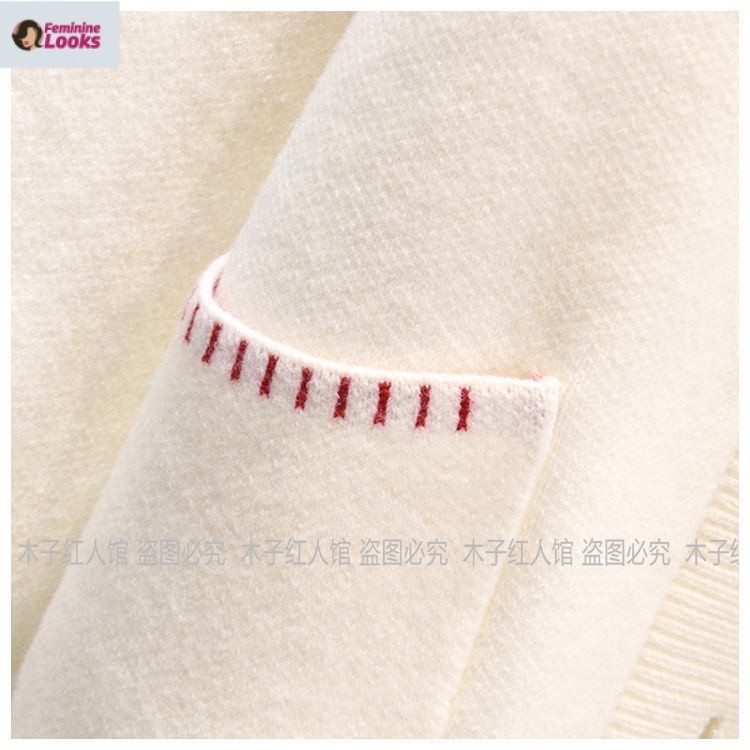 Áo Khoác cardigan Dệt Kim Tay Dài Dáng Rộng Phong Cách Hàn Quốc