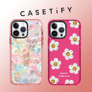 Casetify Tranh Sơn Dầu Hoa Cười Hoa Cúc Lấp Lánh viền Acrylic Ốp Điện Thoại Cho iPhone 15 Pro Max 14 ProMax 13 12 12Pro 11 Vỏ Bảo Vệ Cứng Điện Thoại Chống Sốc