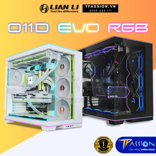 Vỏ case máy tính lian li o11 dynamic evo rgb black / white trắng - chính hãng, o11d evo, led argb