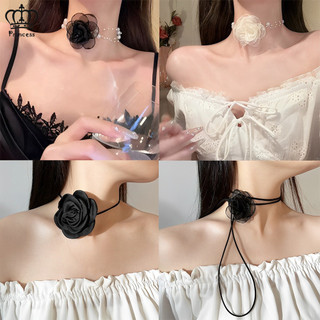 Vòng Cổ Bướm Đơn Giản Cho Nữ Thời Trang Đen Trắng Hoa Dây Chuyền Phụ Kiện Món Quà Trang Sức