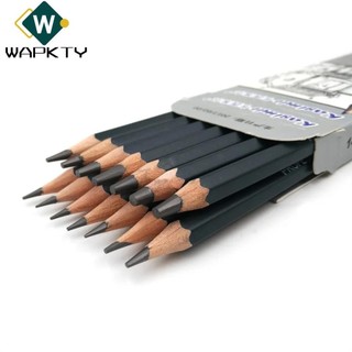 Wapkty 14 cái bút chì nghệ thuật, bộ bút chì phác thảo vẽ gỗ chống mài mòn, bút chì bền đẹp không độc hại sinh viên
