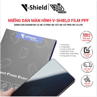 Miếng Dán Màn Hình V-Shield Film Ppf Dành Cho Xiaomi Mi 12/ Mi 12 Pro/ Mi 12T/ Mi 12T Pro/Mi 12 Lite