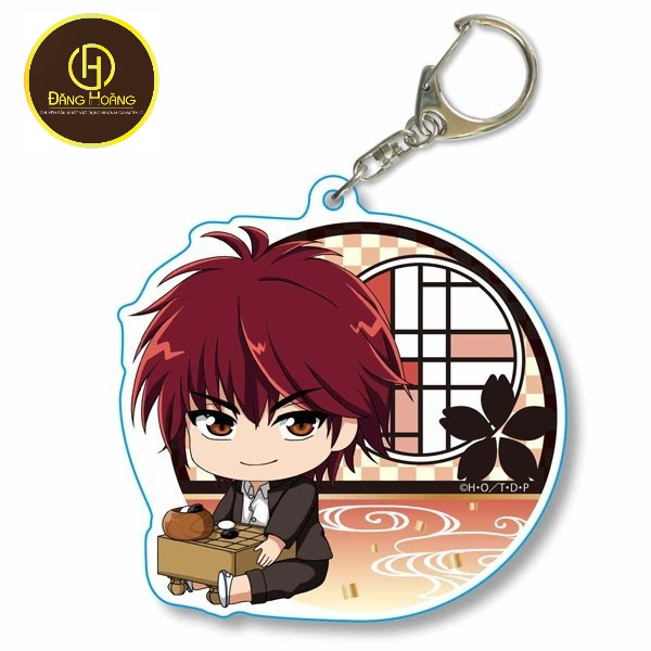 Móc khóa Kì thủ cờ vây Hikaru no Go Tetsuo Kaga Yuki Mitani Toya Akira Shindo Phụ kiện trang trí túi