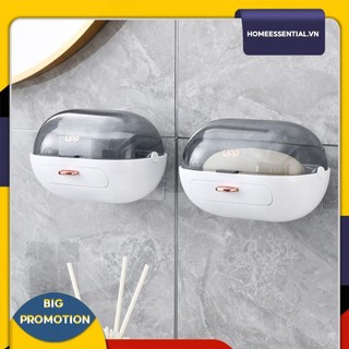 [Homeessential.vn] Hộp đựng xà phòng vỏ sò Không đục lỗ Hộp đựng xà phòng có nắp cho bồn tắm phòng tắm gia đình
