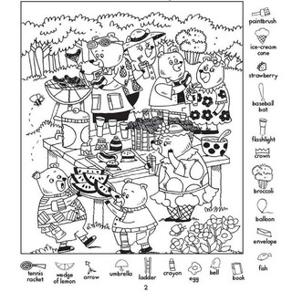 Hidden Pictures - Tìm và tô màu đồ vật bị ẩn trong bức tranh