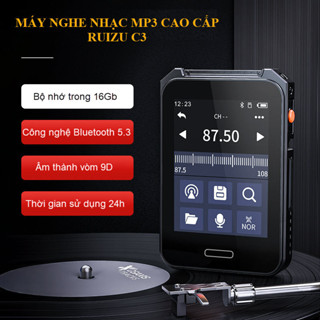  Ruizu C3 Máy Nghe Nhạc MP3 Màn Hình TFT 2.4 inch Bluetooth 5.3 Bộ Nhớ Trong 16GB Hỗ Trợ Ghi Âm Nghe Radio Từ Điển 