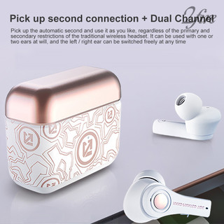 < 2fire > Tai nghe Bluetooth 5.0 không dây 1 / 2TWS có hộp sạc Mic Trò chơi tai nghe