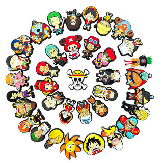 One Piece Series sticker dép crocs charm crocs jibbitz để trang trí dép chữ h crocs dép lê dép tổ ong