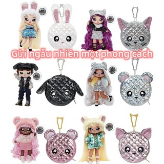Na na na bất ngờ glam series 2 trong 1 búp bê cotton thời trang kim loại gấu bông ví j89k
