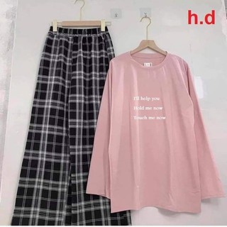 Sét bộ áo nam nữ quần kẻ Unisex Full Form to, rộng rãi, thoải mái, NHIỀU MẪU HOT, đồ bộ hoạt hình Freesize DVGIT