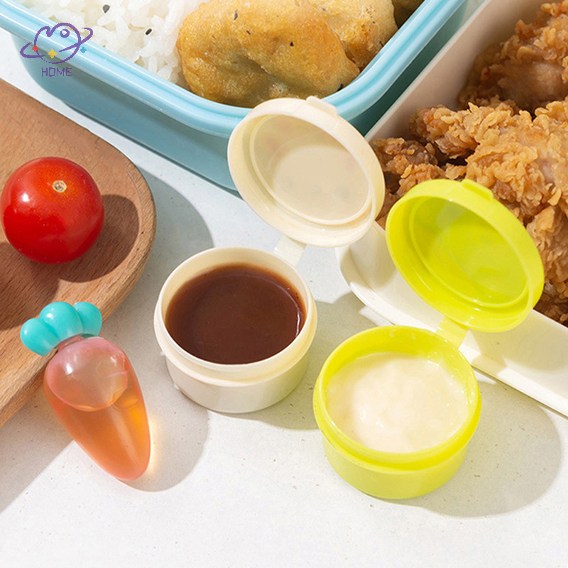 {Maysuper} Bình đựng nước sốt gia vị Mini dễ thương Hộp đựng Salad sốt cà chua di động Bento {VN}
