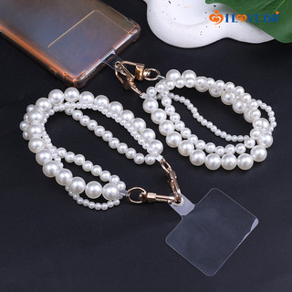 Thanh lịch Tinh tế Điện thoại di động Dây chuyền ngọc trai trang trí - Du lịch ngoài trời Phụ kiện dây treo điện thoại thông minh chống thất lạc